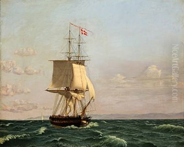 The Brig Moen (after C. W. Eckersberg) - view 1