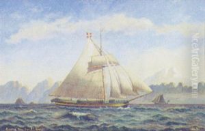 Marine Med Seljskib "haabet Af Ronne" by Ludvig Holm