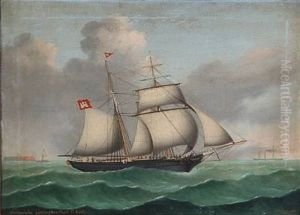 The Brig Mariquinha by Peter Christian Holm