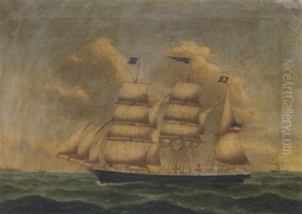 The Dutch Barque "voolph" In The Sound Off Kronborg - view 1