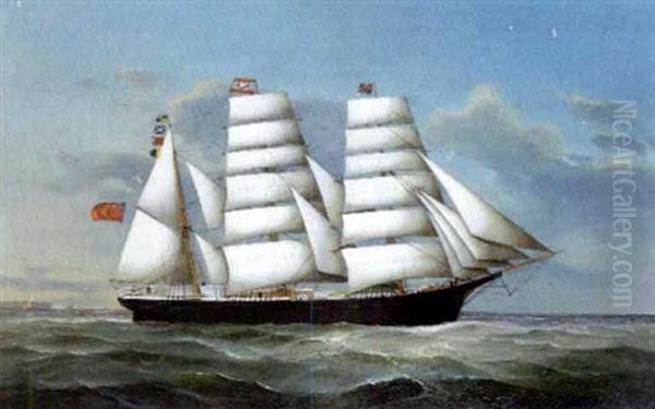 The Ship "talisman", Capt. A. Baker, Passing Heligoland - view 1