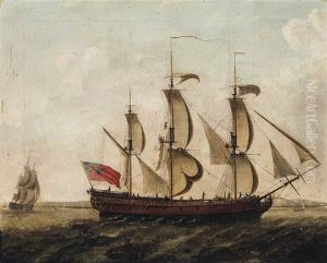 An East Indiaman In Two Positions Off The South Foreland