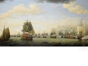The Action Between The Fleets Of Rear-admiral Sir Samuel (later Lord) Hood And The French Comte De Grasse In Frigate Bay, Off Basseterre, St. Kitts, 26th January 1782