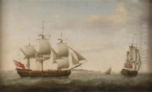 The "augustus Caesar" In Two Positions Off Dover