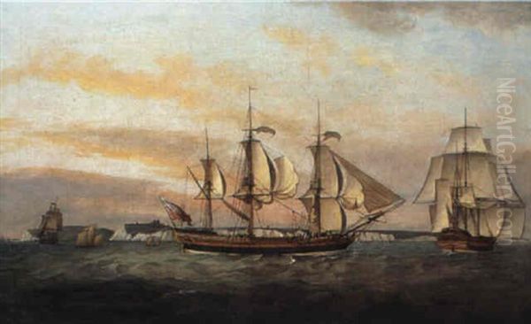 The Ann Black In Two Positions Off Dover - view 1
