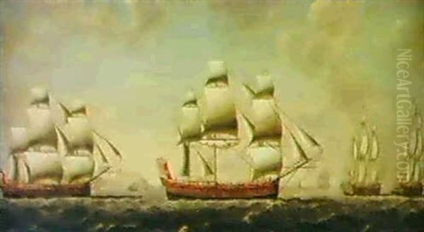 The "john And Mary" And The "three Sisters" Off The Coast Of Dover - view 1