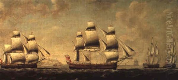 The John And Mary And The Three Sisters Off The Coast Of Dover - view 1