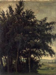 Skogslandskap by Gustaf-Werner Holmberg