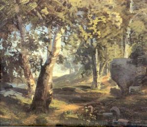 Bjorkskogsinterior by Gustaf-Werner Holmberg
