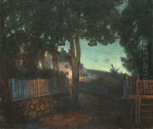 Aften Utenfor Det Hvite Huset by Thorolf Holmboe