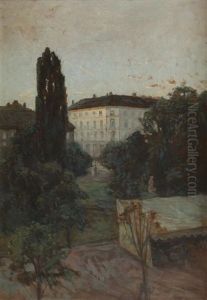 Fra Karl Johansgate Med Grand Hotell I Bakgrunnen Og Saras Telt I Forgrunnen by Thorolf Holmboe