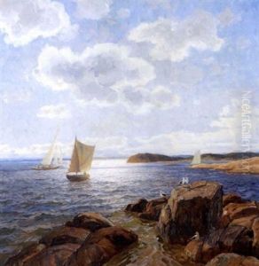 Solskinn Ved Kysten by Thorolf Holmboe