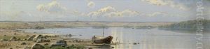 Fjordlandschaft Bei Roskilde by Gustav Holmbom