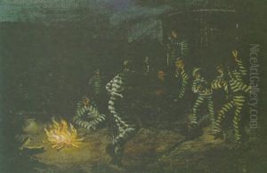 Evening In Convict Camp, Tennessee by John Francis Holme