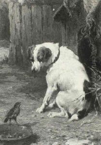 A Welcome Visitor by George Augustus Holmes