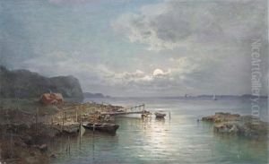 Fiskelage I Manljus by Josephina Holmlund