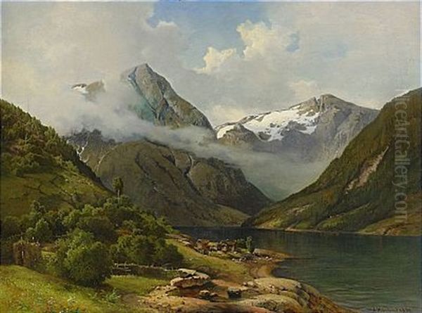 Fjordlandskap Med Gardsmiljo - view 1