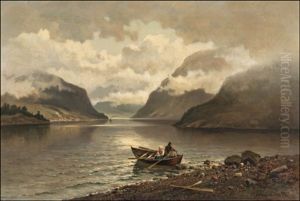 Souturetki Vuonossa (going For A Row In The Fiord) by Josephina Holmlund