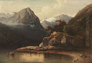 Bergslandskap by Josephina Holmlund