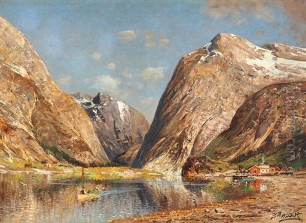 Calm Autumn Day At A Fiord, Norway - view 1