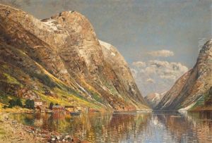 Fjordlandskap by Johann Holmstedt