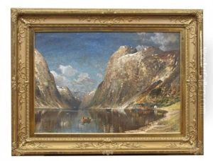 Norskt Fjordlandskap by Johann Holmstedt
