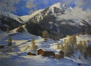 Hiver Dans Les Alpes by Franz Holper