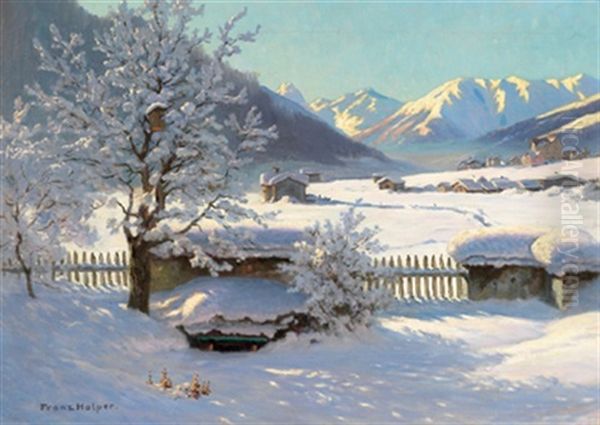 Ansicht Von Davos Im Winter - view 1