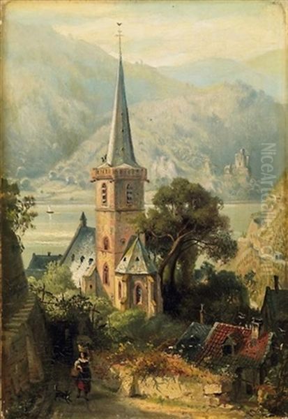 Blick Auf St. Goarshausen Am Rhein Im Sommer - view 1