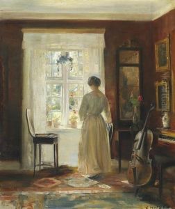By The Window by Carl Vilhelm Holsoe