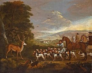 The Deer Hunt by Francis Barlow