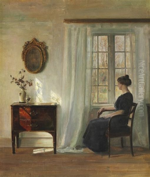 Interior With Seated Woman At The Window - view 1