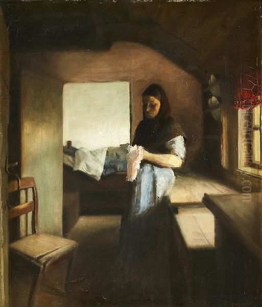 Interior With A Woman Reading - view 1