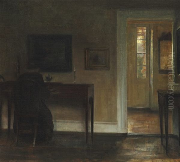 Interior With The Painter's Wife Sitting At The Piano - view 1