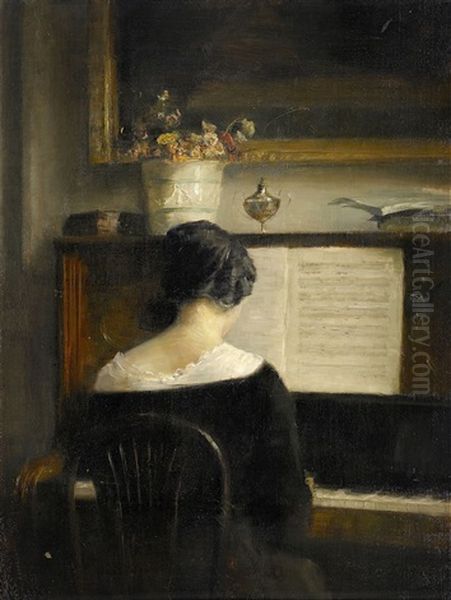 Interior With The Lady At The Piano - view 1