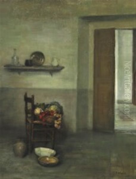 Interior With Vegetables On A Chair - view 1