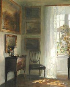 Glimpse Of The Sun In The Drawing Room by Carl Vilhelm Holsoe