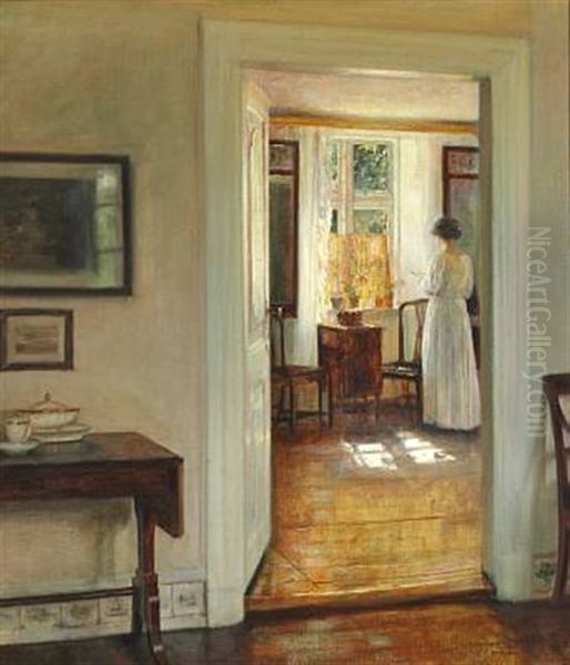 Interior With The Painter's Wife Reading At The Window, Sunshine - view 1