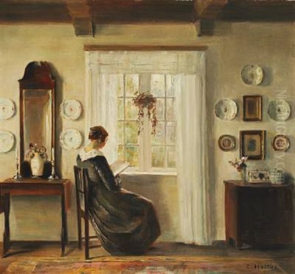 Interior With The Painter's Wife Reading At The Window - view 1
