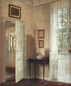 Borgerlig Interior by Carl Vilhelm Holsoe