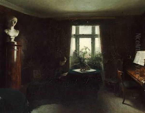 Interior With A Seated Woman - view 1