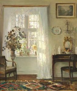 Interior Med Sollys Gennem Et Vindue