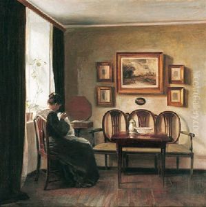 Ved Vinduet by Carl Vilhelm Holsoe