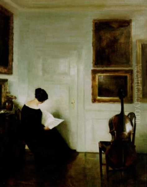 Interior - Sittande Kvinna Med Cello - view 1