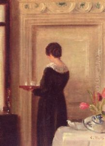 Afternoon Tea by Carl Vilhelm Holsoe