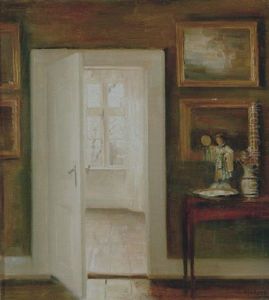 Sollys I Stuen by Carl Vilhelm Holsoe