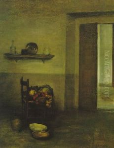 Interior With Still Life by Carl Vilhelm Holsoe