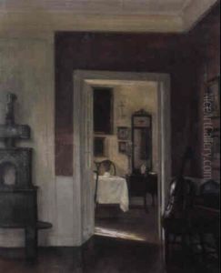 An Interior With A Cello by Carl Vilhelm Holsoe
