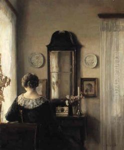Interior With A Seated Woman By A Window
