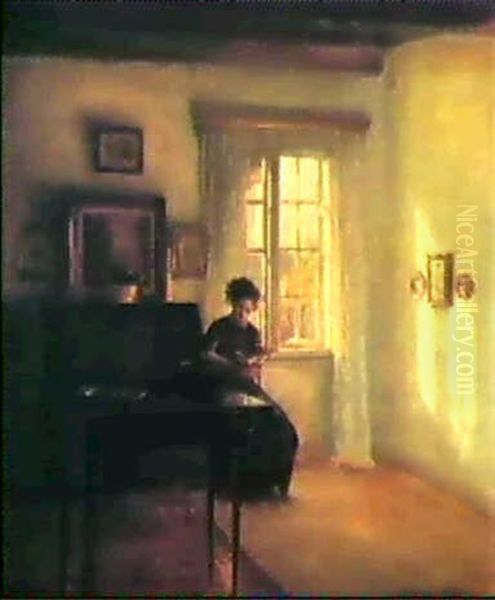 A Woman In An Interior - view 1